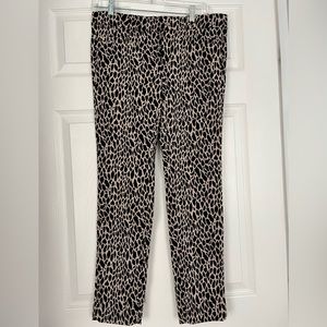 Banana Republic Sloan pants.  Size 6 Leopard print